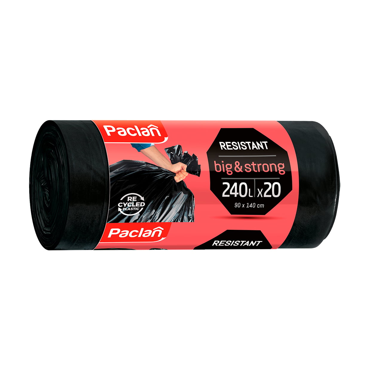 Мішки для сміття Paclan Big &amp; Strong 240 л, 20 шт