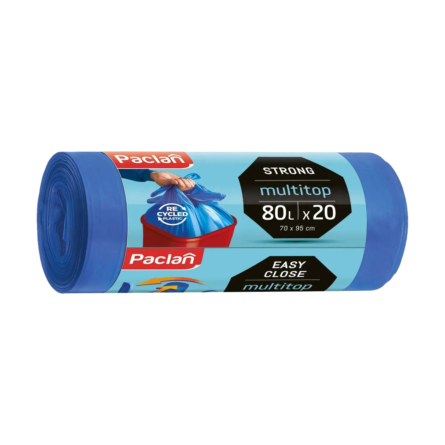 Мішки для сміття Paclan MultiTop, 80 л, 20 шт